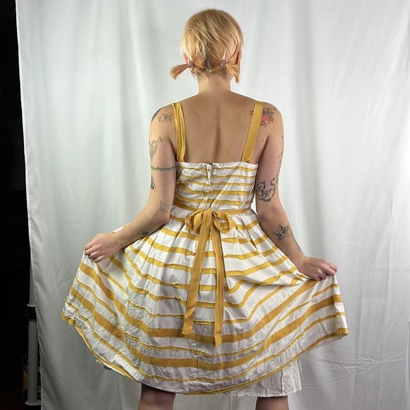 Anthropologie Moulinette Soeurs Cotton Sundress with Waist Tie - Picture 3 of 13